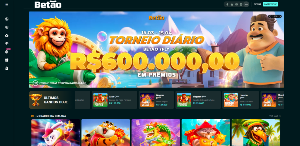 Conheça a Betão Bet, plataforma regulamentada de apostas esportivas. Diversão responsável para quem ama futebol e esportes. Saiba mais!